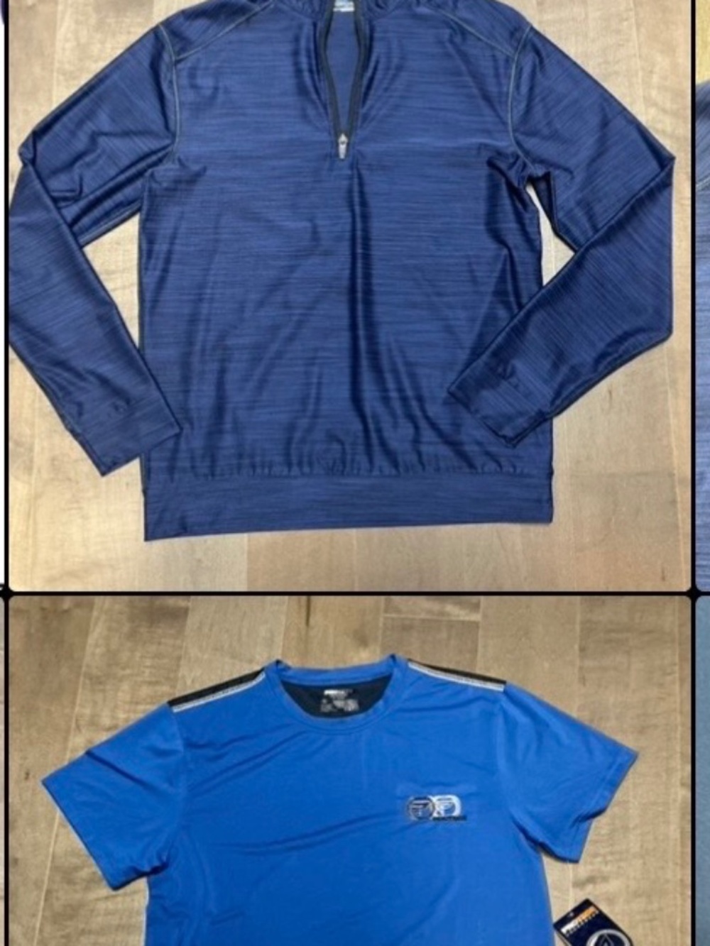 Two shirts (long sleeve and Tshirt) for men/youth - size Men S/youth M